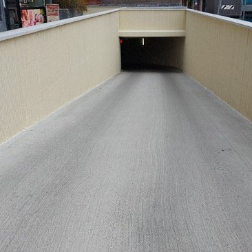 Herstelde betonschade