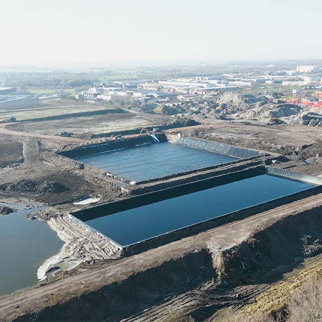  Watervoorraadbekkens in HDPE-folies - Oostende door Geolock 