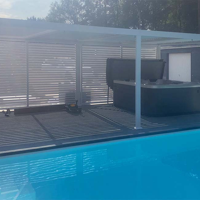  Terras overkapping in alumium 