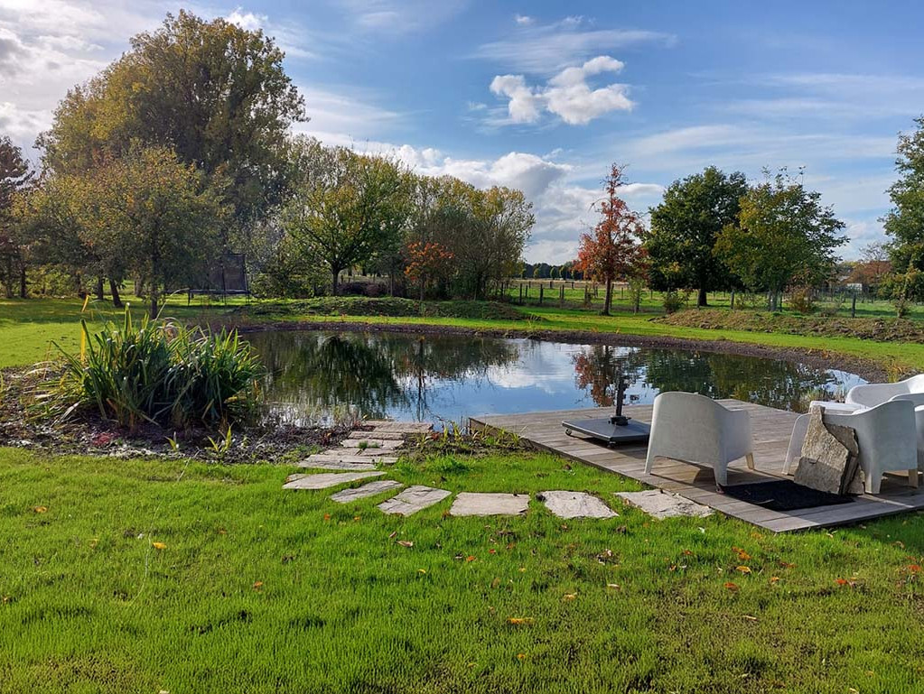 Natuurlijke zwemvijver in Oosterzele